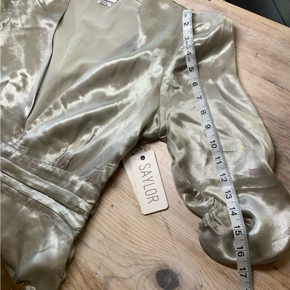 NWT Saylor Madonna Silver Mini Dress - Picture 9 of 16